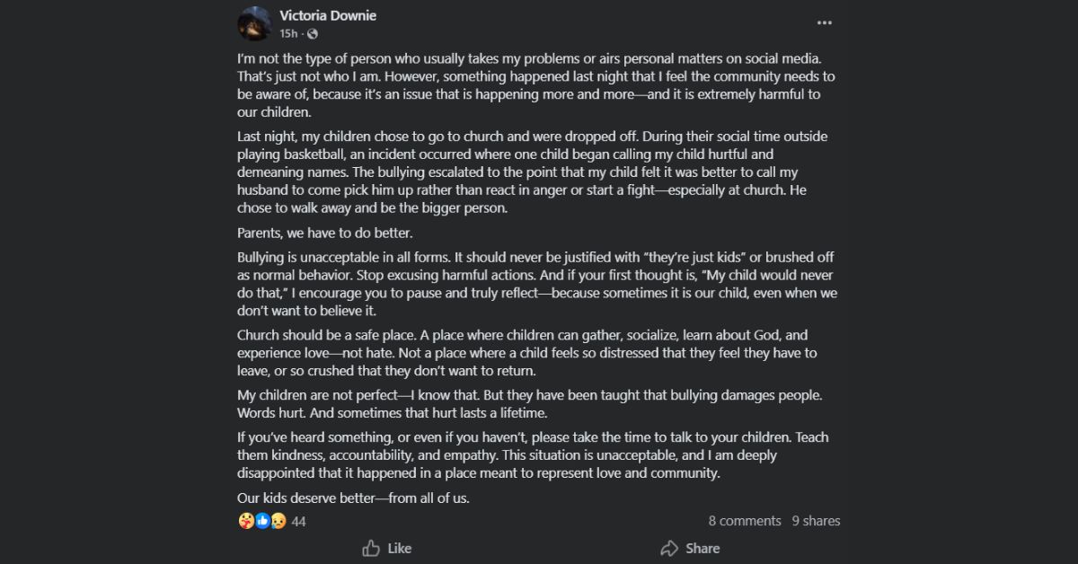 Texas Child Experiences Verbal Bullying While Playing Basketball at Church and Decides to Avoid Fight by Calling Parent for Pickup