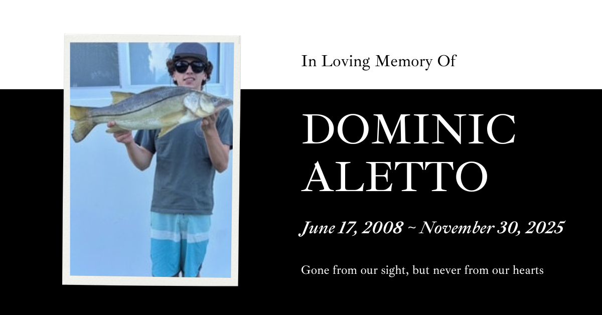 2026 State Champion Luca “Tucci” Aletto’s Brother Dominic Aletto Dies at 17, Leaving Parents and Boca Raton Community in Mourning