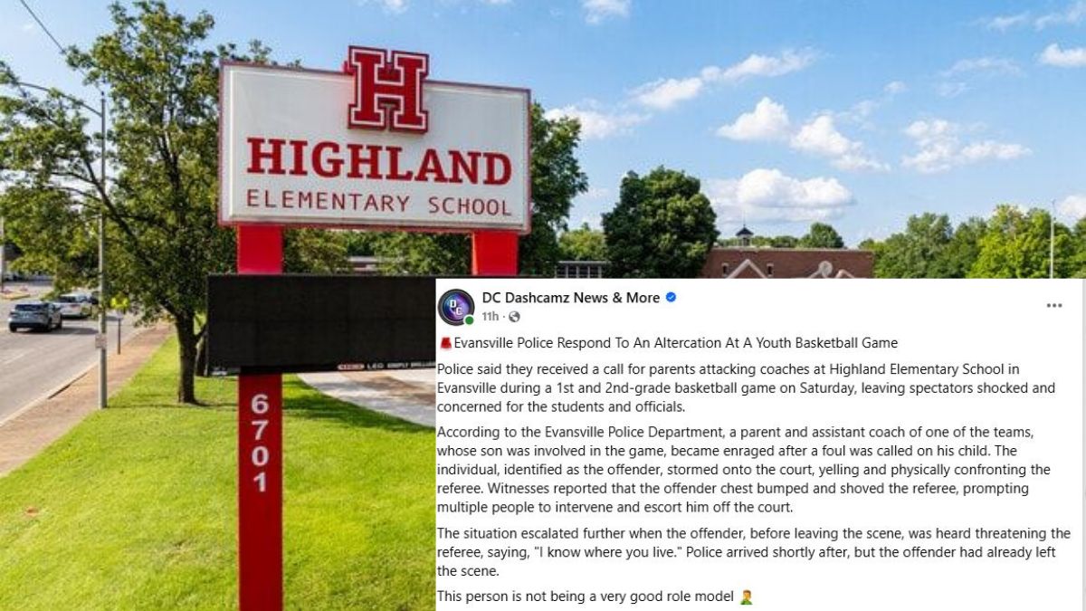 Evansville, IN Parent Attacks Referee During 1st–2nd Grade Basketball Game at Elementary School