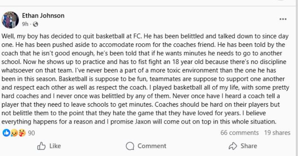 Kentucky Basketball Player Quits Floyd Central HS After Being Belittled Since Day One, Pushed Aside to Make Room for the Coach’s Friend and Forced to Fist Fight an 18-Year-Old
