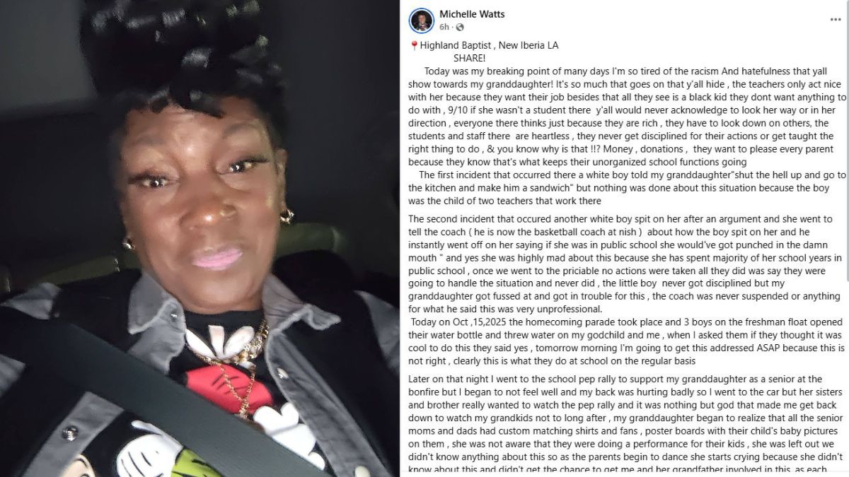 New Iberia LA, Highland Baptist Basketball Coach Says My Granddaughter Should Be Punished After Being Spit On by a White Male Student