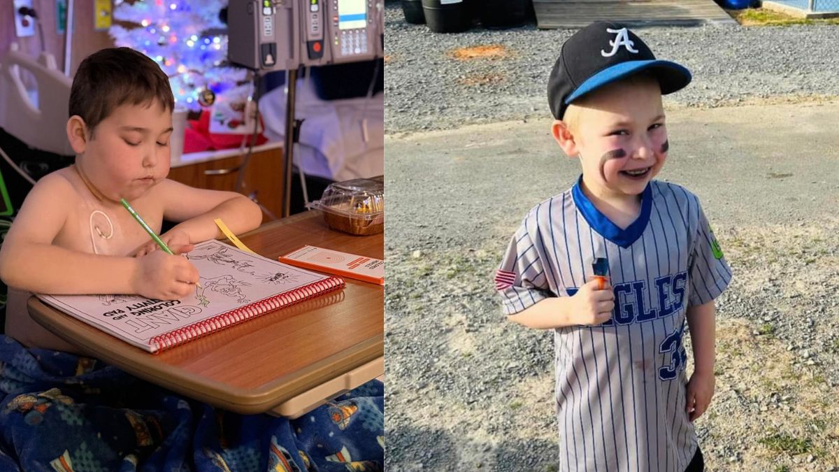 Oneonta, Alabama Based Nine-Year-Old Rocky Calvert, Who Has Fought Vanishing Gastroschisis, Cancer, Infections, and a Triple Organ Transplant, Throws First Pitch at High School Baseball Game Before Being Rushed Back to ICU with Pneumonia in Both Lungs