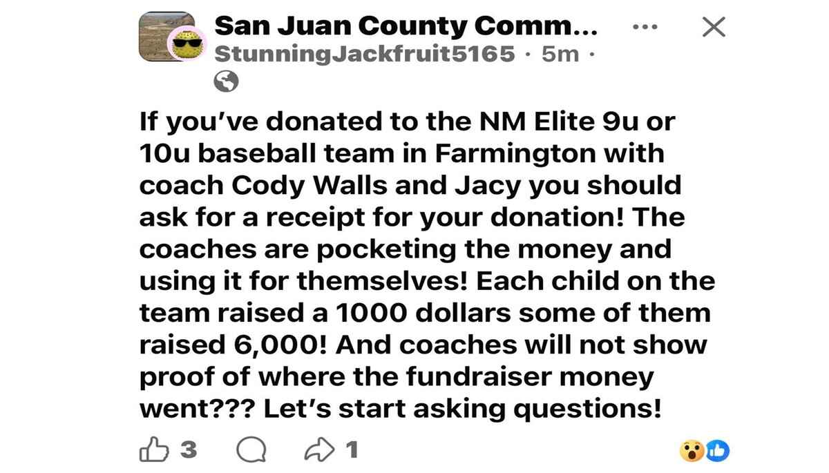 Farmington Youth Coaches Falsely Accused of Stealing Fundraiser Money After Teams of Boys Under 10 Raise $1,000 Each