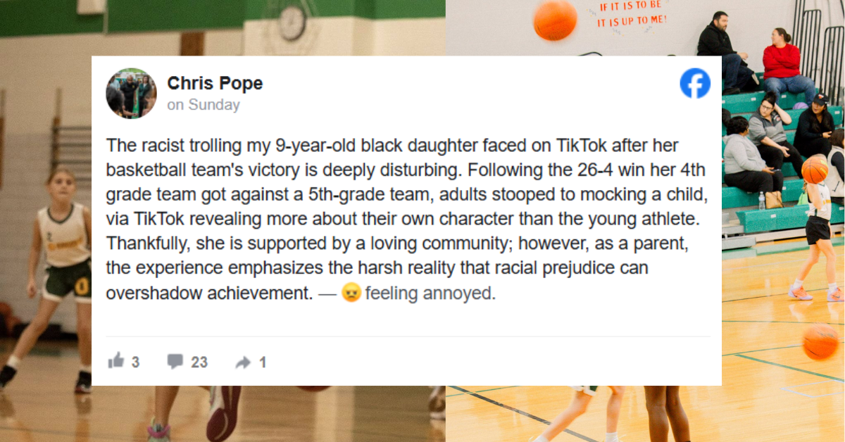 Toledo Father Annoyed After 9-Year-Old Black Daughter Faces Racist Attacks Focused on Her Appearance Following 4th Grade Basketball Victory
