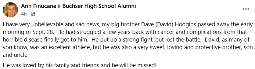 Former USC and Buchser High School (Santa Clara) Baseball player Dave Hogdins Passes Away